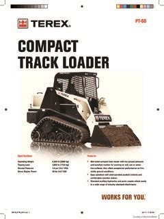 terex skid steer pt 60 specs|pt 60 terex specs.